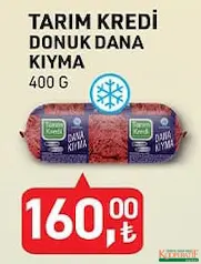 TARIM KREDİ DONUK DANA KIYMA 400 G